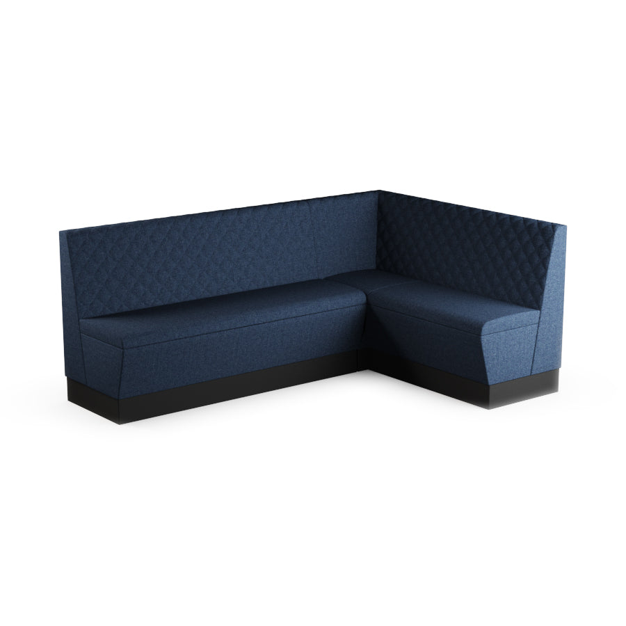 Large Corner Booth Set (Extended) - Quilted Back