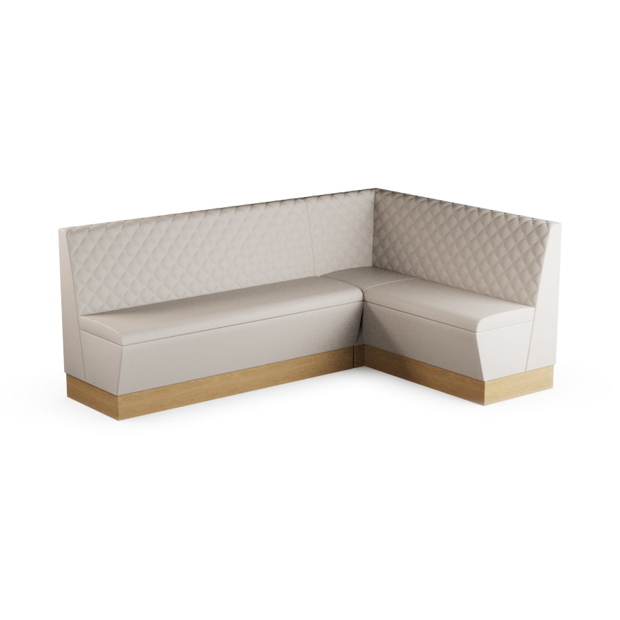 Large Corner Booth Set (Extended) - Quilted Back