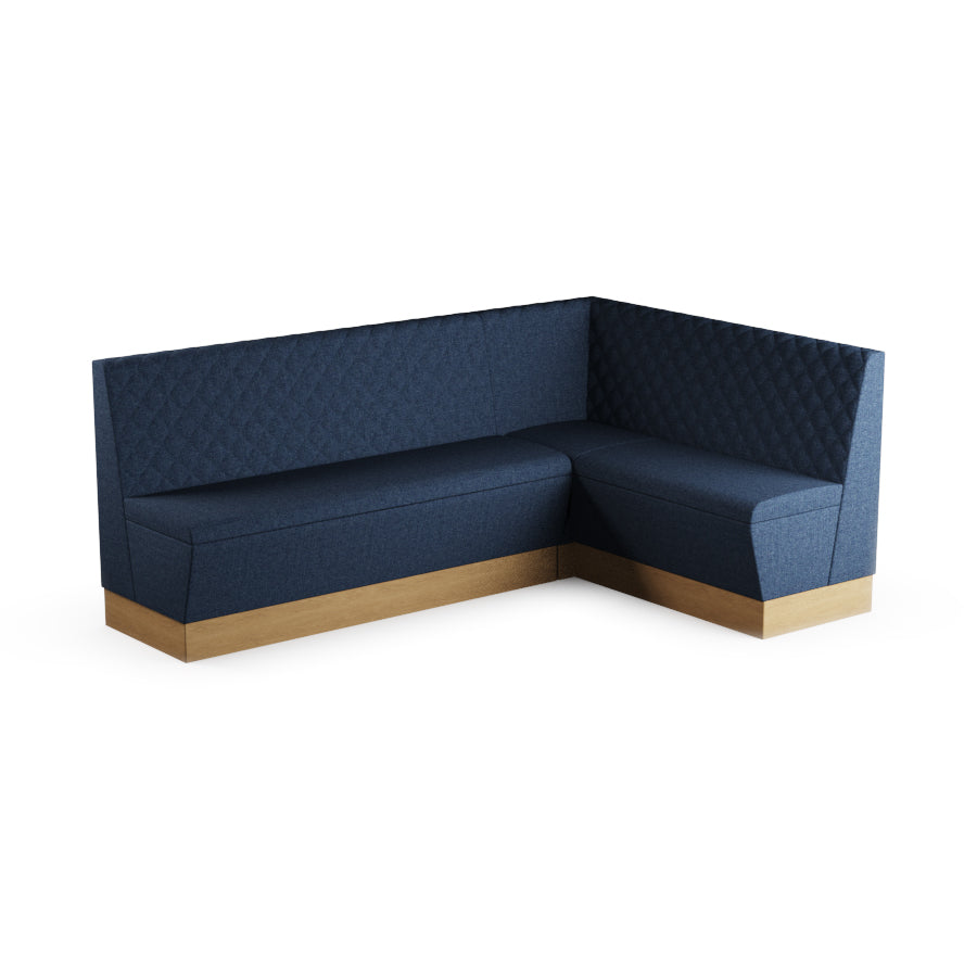 Large Corner Booth Set (Extended) - Quilted Back