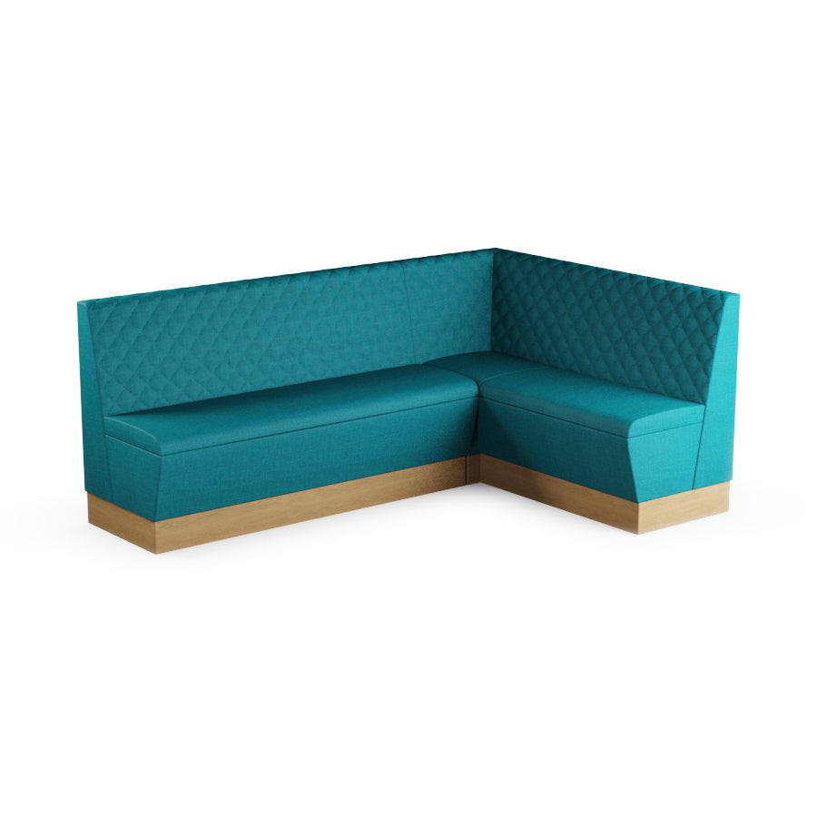 Large Corner Booth Set (Extended) - Quilted Back