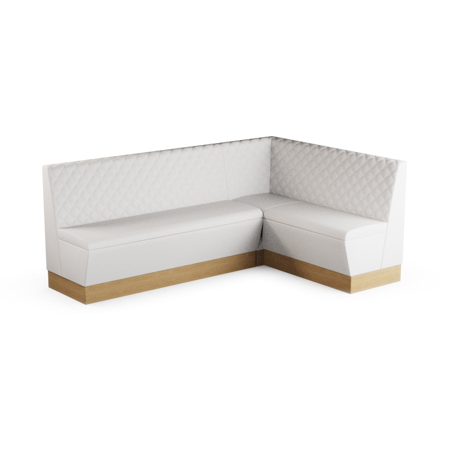 Large Corner Booth Set (Extended) - Quilted Back