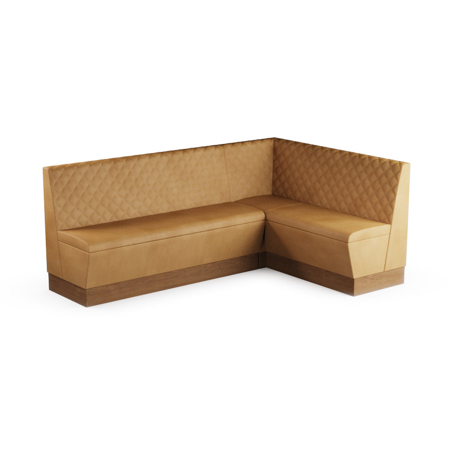Large Corner Booth Set (Extended) - Quilted Back