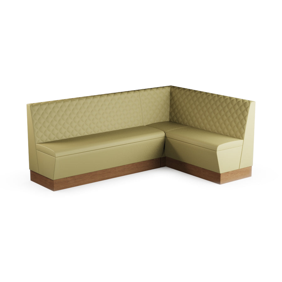 Large Corner Booth Set (Extended) - Quilted Back