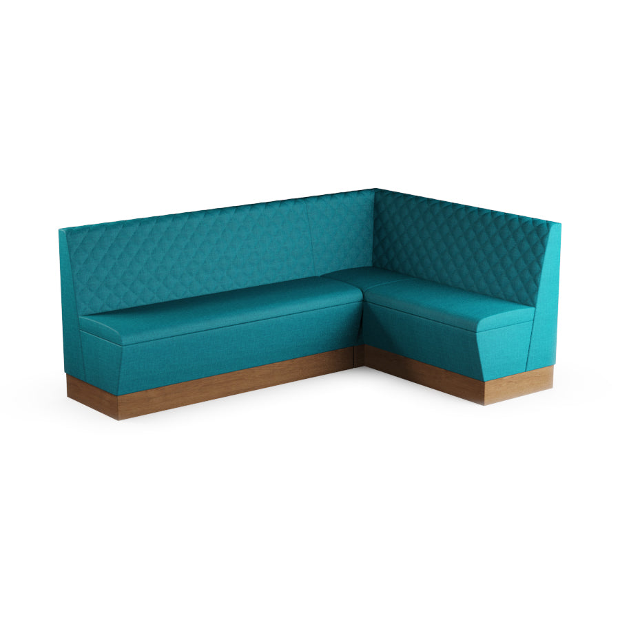 Large Corner Booth Set (Extended) - Quilted Back