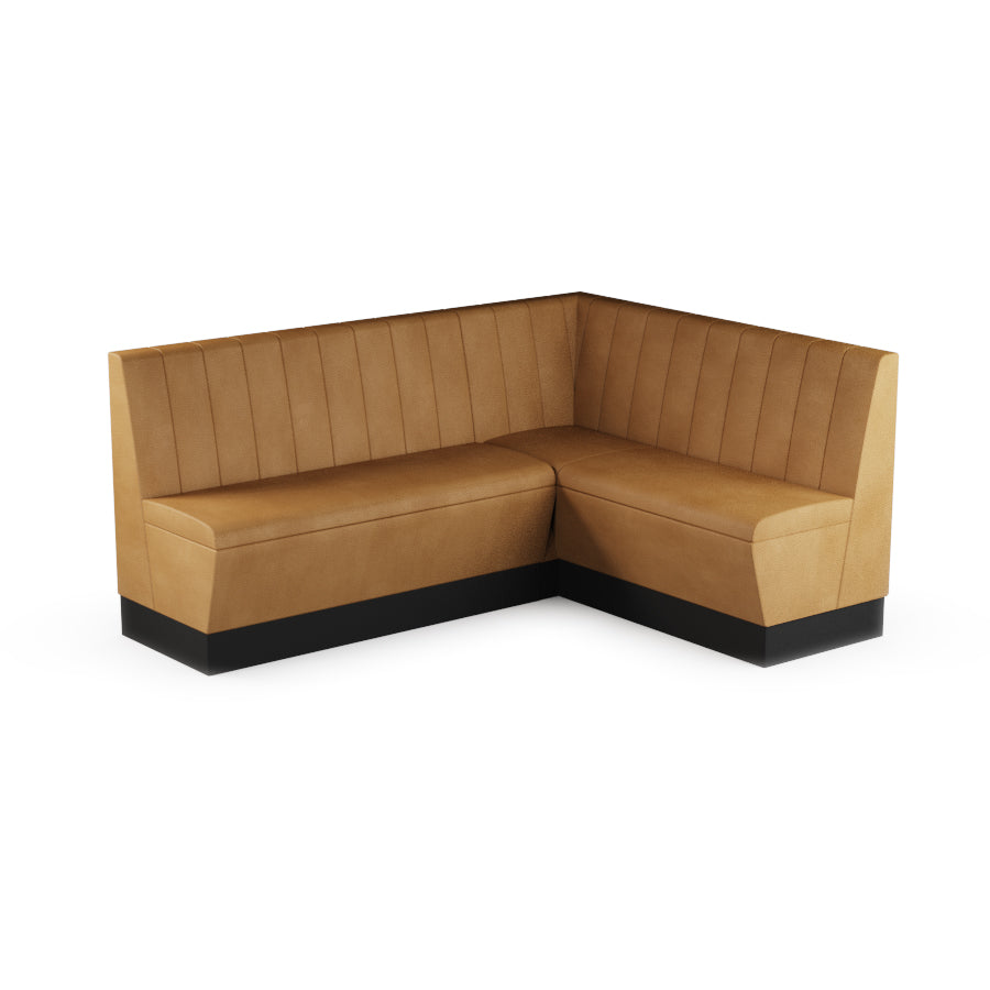 Medium Corner Booth Set (Extended) - Fluted Back