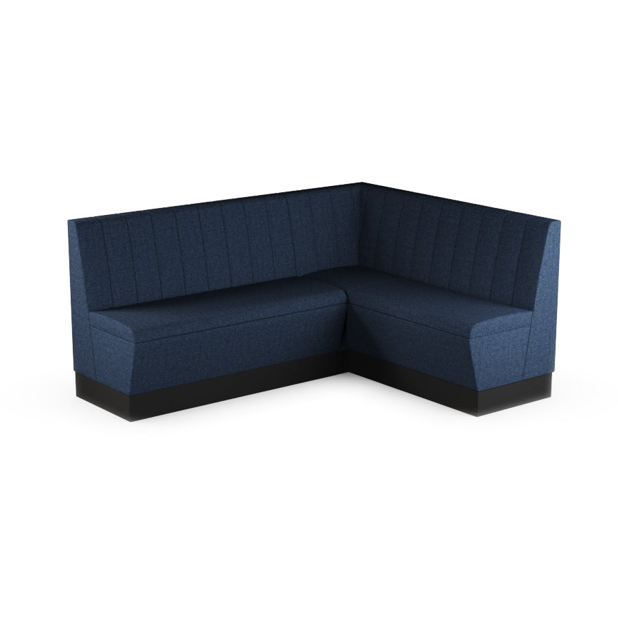 Medium Corner Booth Set (Extended) - Fluted Back
