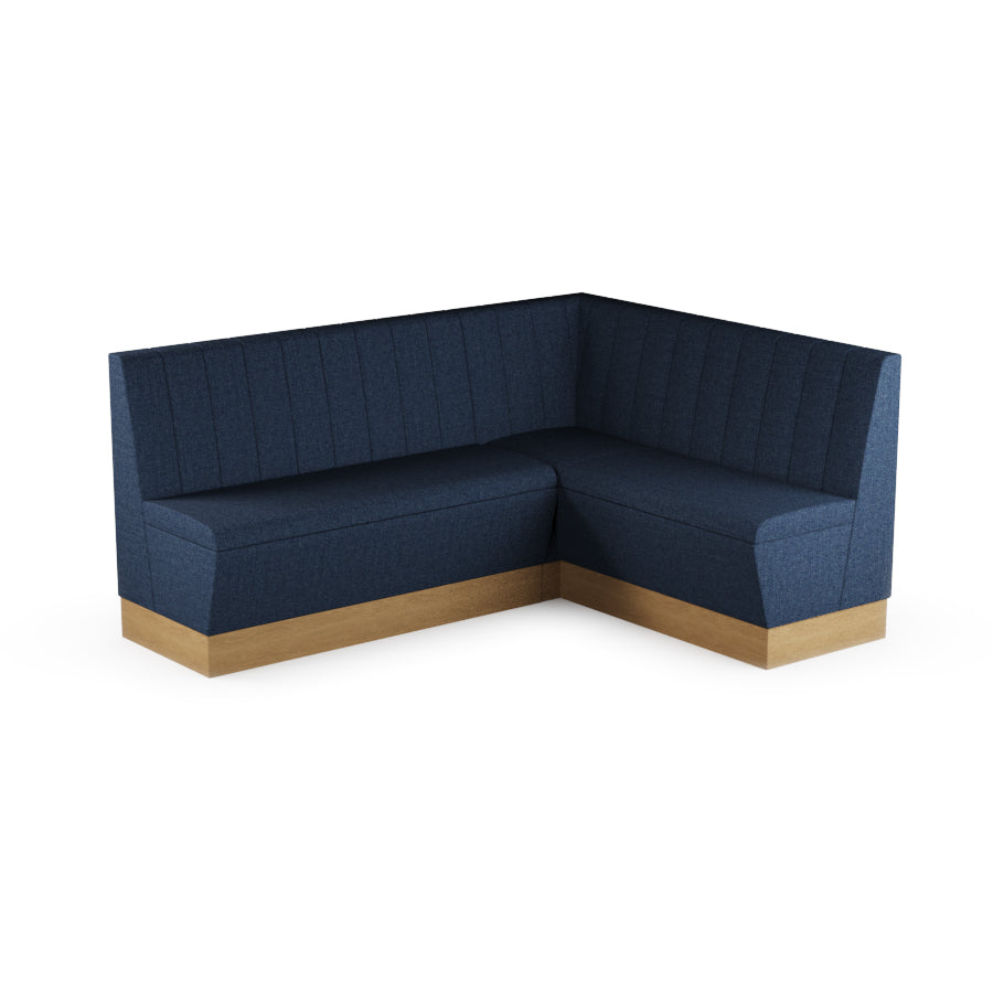 Medium Corner Booth Set (Extended) - Fluted Back