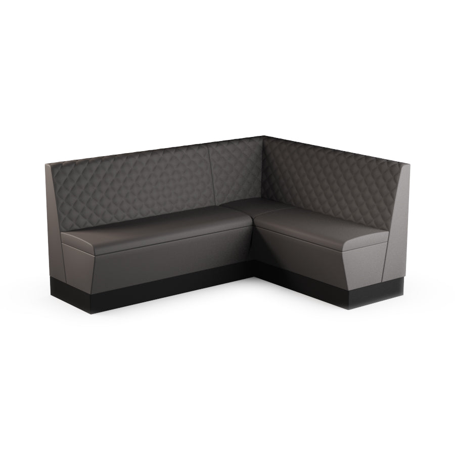 Medium Corner Booth Set (Extended) - Quilted Back