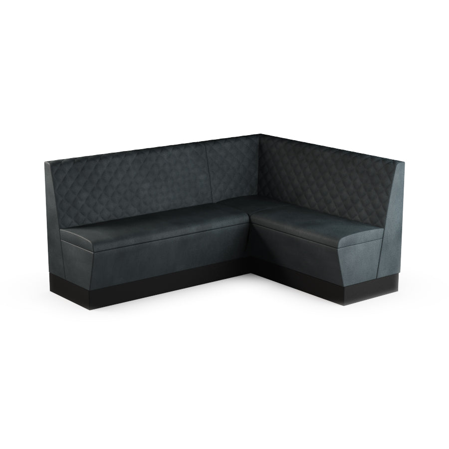 Medium Corner Booth Set (Extended) - Quilted Back