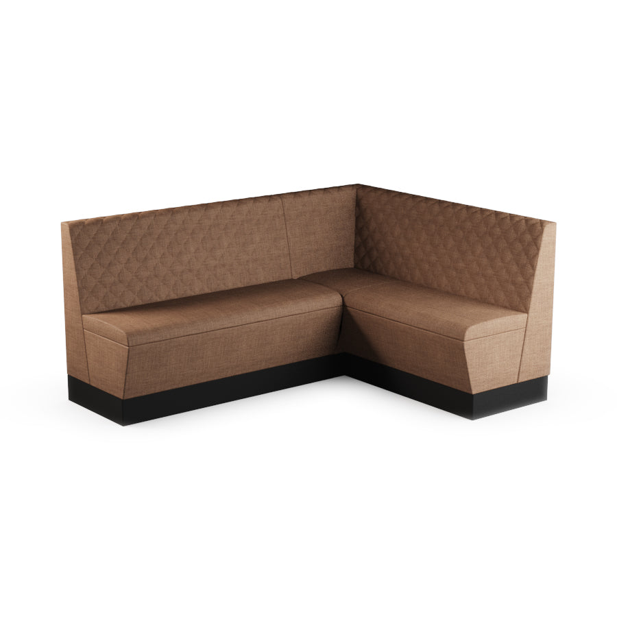 Medium Corner Booth Set (Extended) - Quilted Back