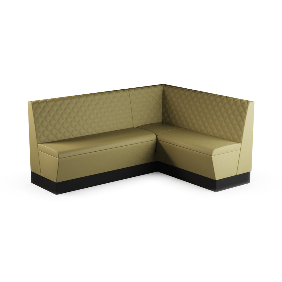 Medium Corner Booth Set (Extended) - Quilted Back