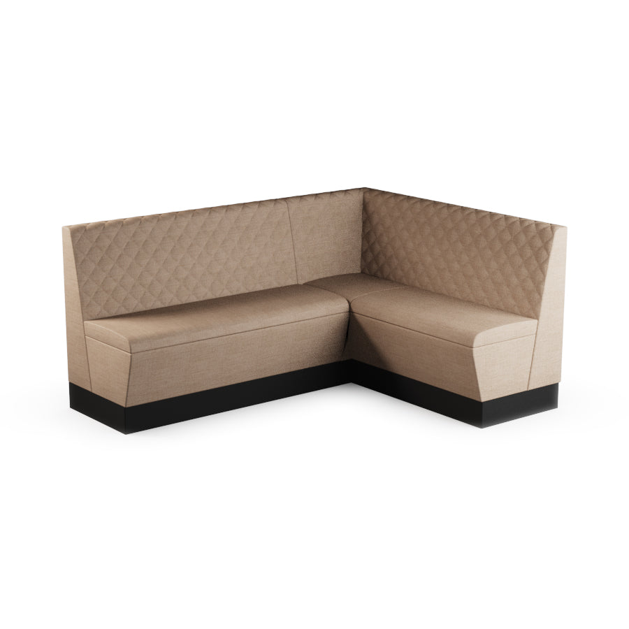 Medium Corner Booth Set (Extended) - Quilted Back