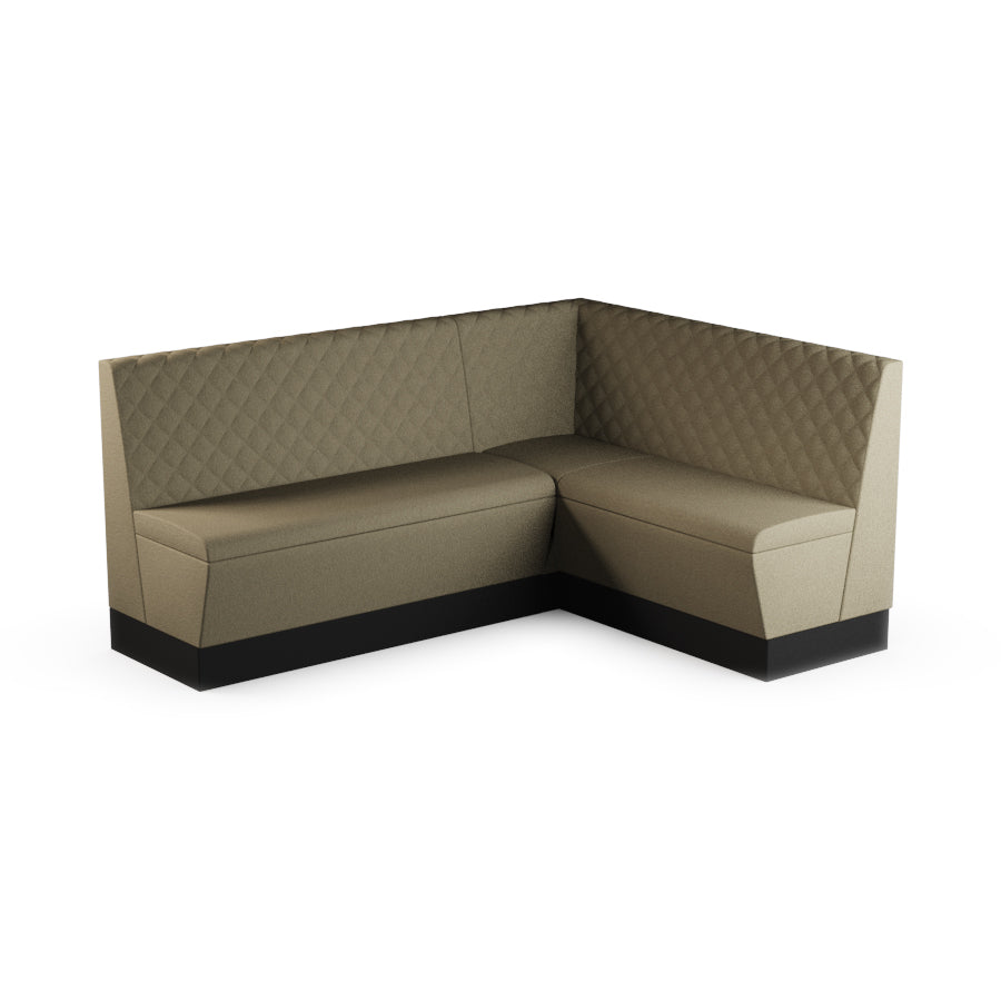 Medium Corner Booth Set (Extended) - Quilted Back