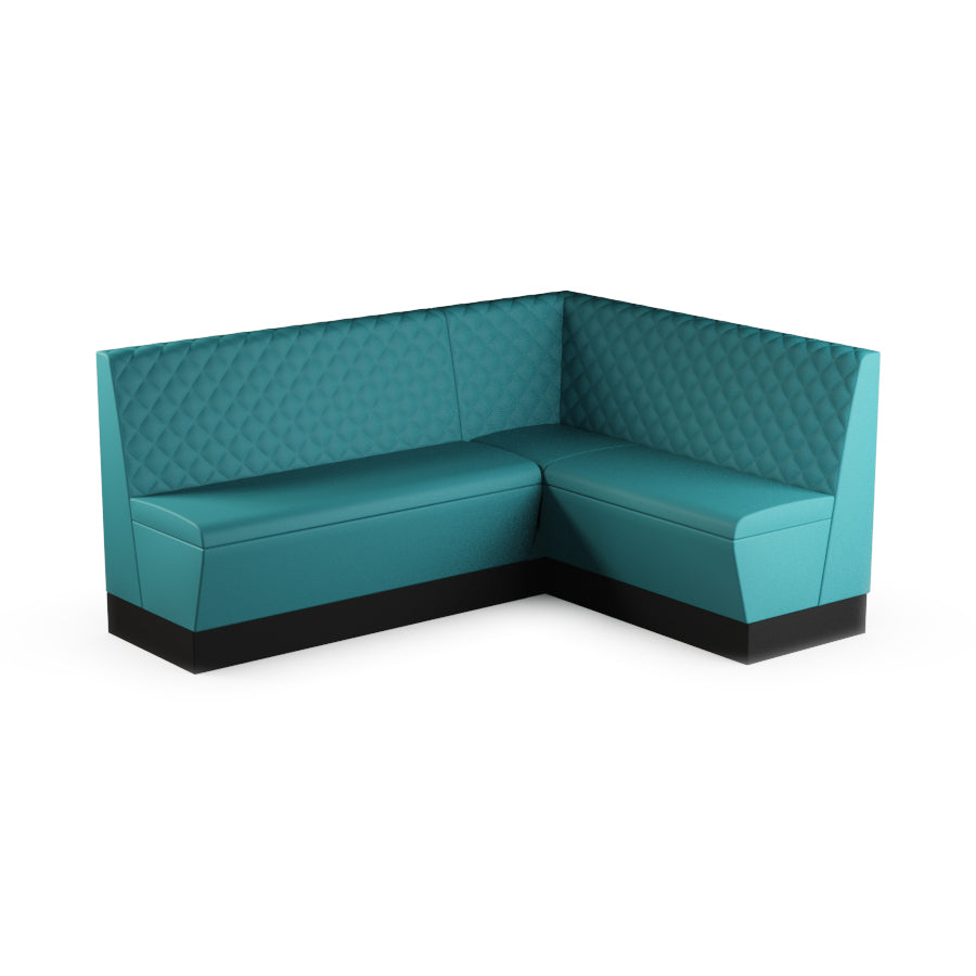Medium Corner Booth Set (Extended) - Quilted Back