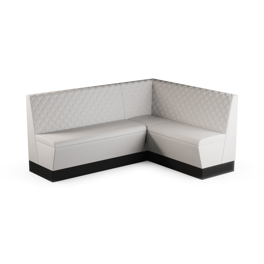 Medium Corner Booth Set (Extended) - Quilted Back