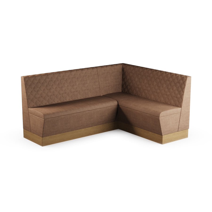 Medium Corner Booth Set (Extended) - Quilted Back