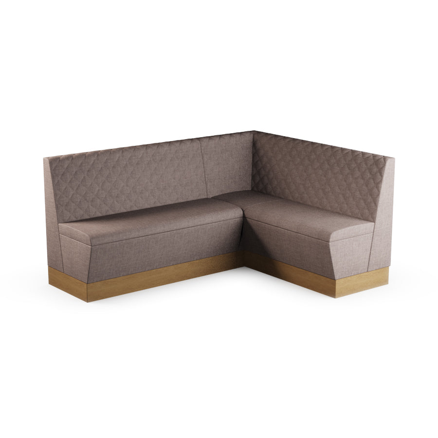Medium Corner Booth Set (Extended) - Quilted Back