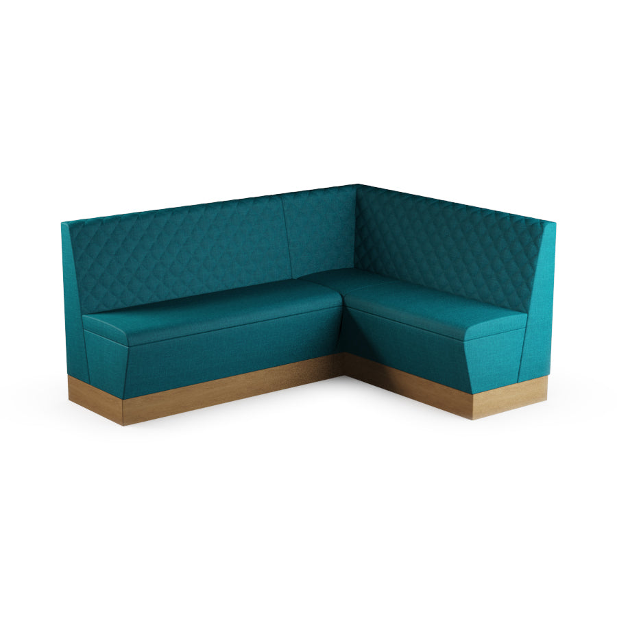 Medium Corner Booth Set (Extended) - Quilted Back