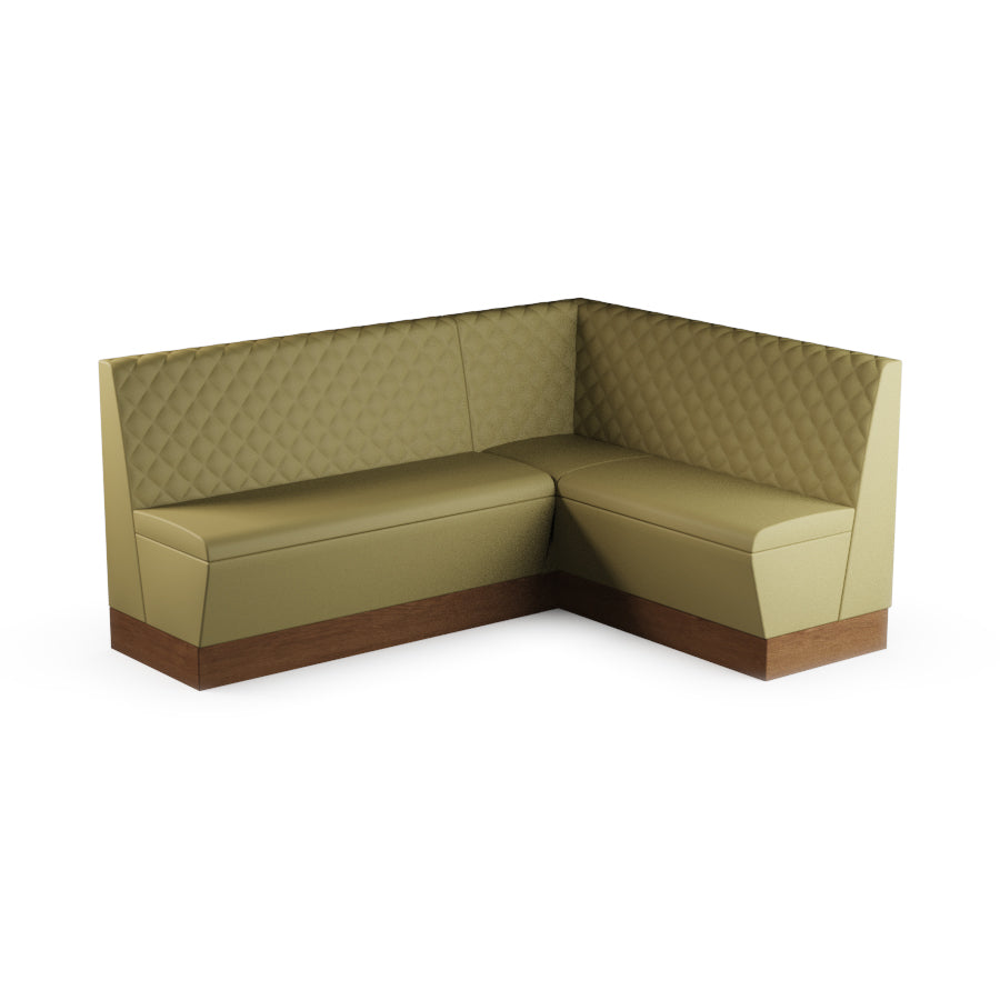 Medium Corner Booth Set (Extended) - Quilted Back