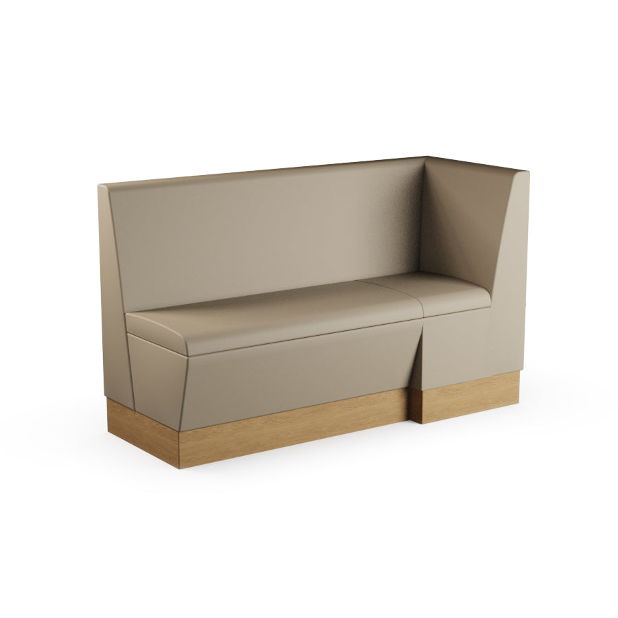 Large Extended Corner Booth Unit