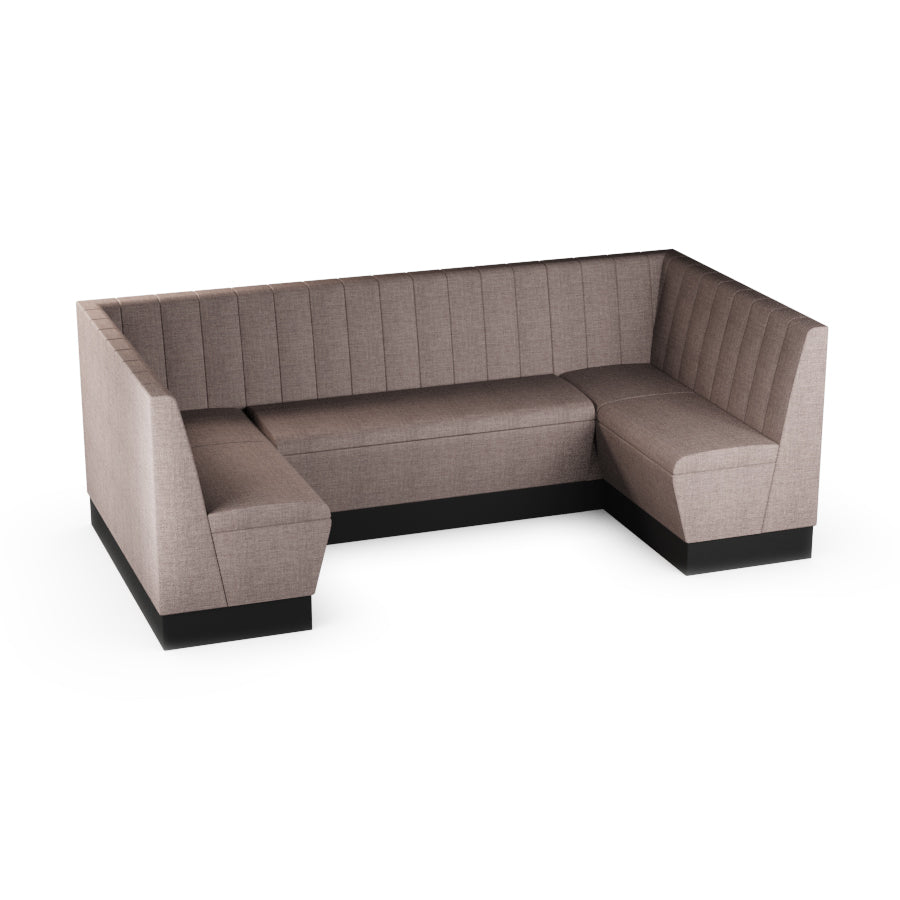 Medium U-Shaped Booth Set - Fluted Back