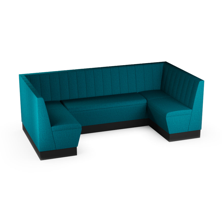 Medium U-Shaped Booth Set - Fluted Back