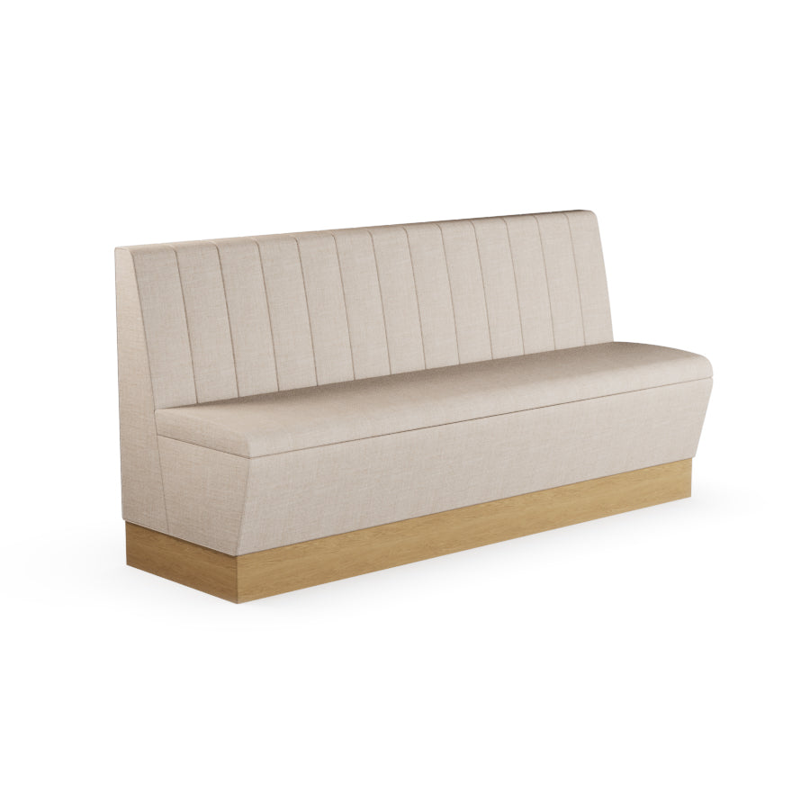 Fluted Straight Booth Seat - 1800mm Extra Large Unit