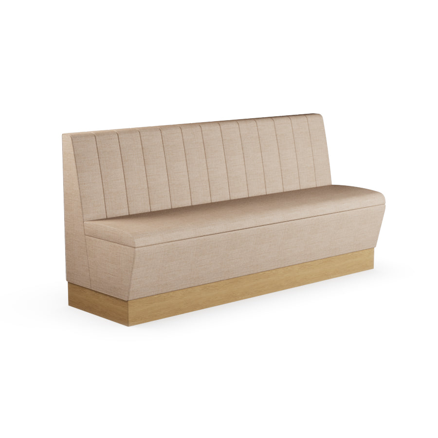 Fluted Straight Booth Seat - 1800mm Extra Large Unit