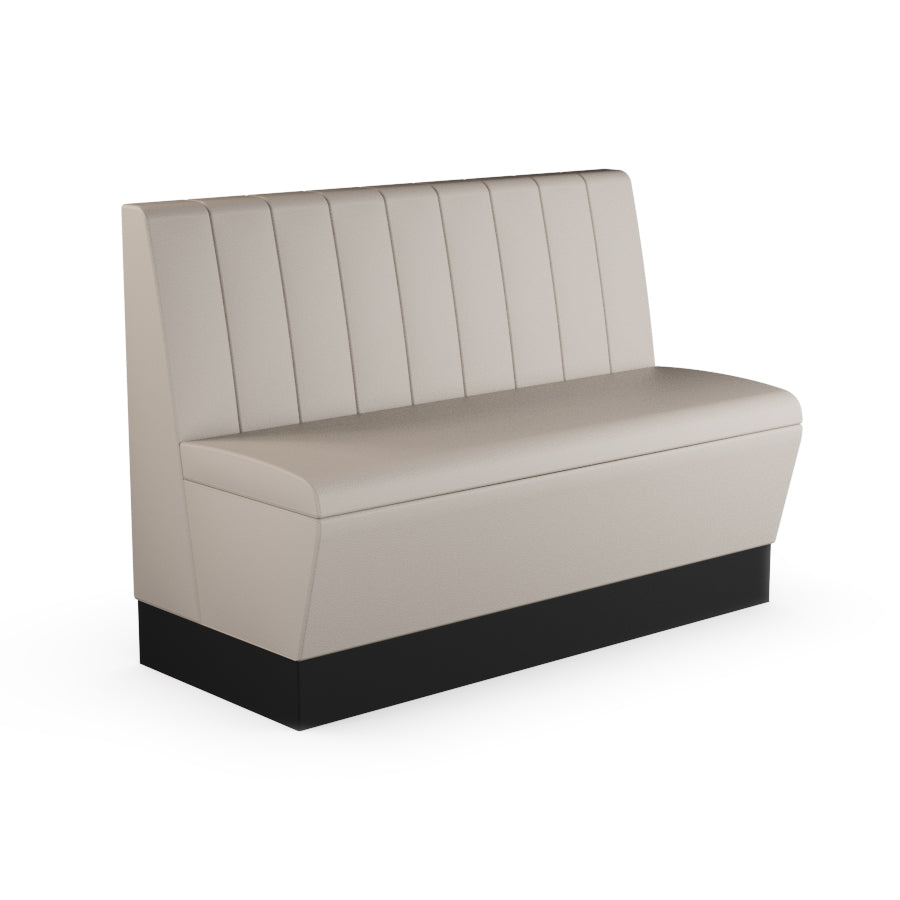 Fluted Straight Booth Seat - 1200mm Medium Unit