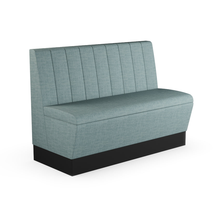 Fluted Straight Booth Seat - 1200mm Medium Unit