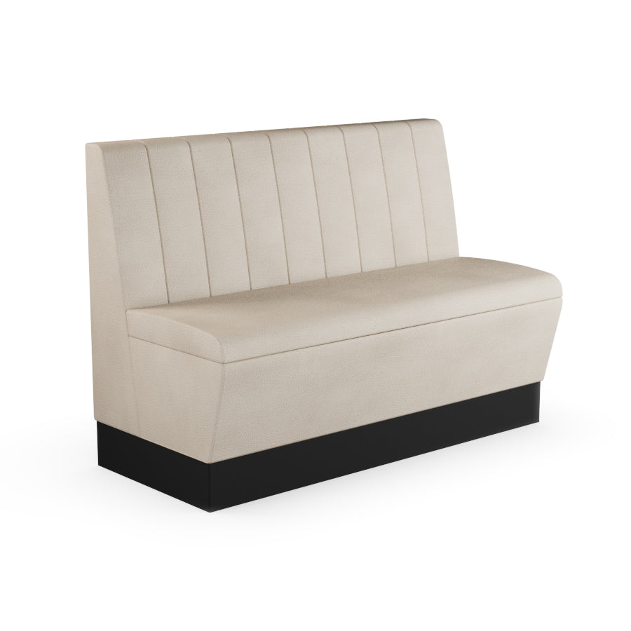 Fluted Straight Booth Seat - 1200mm Medium Unit