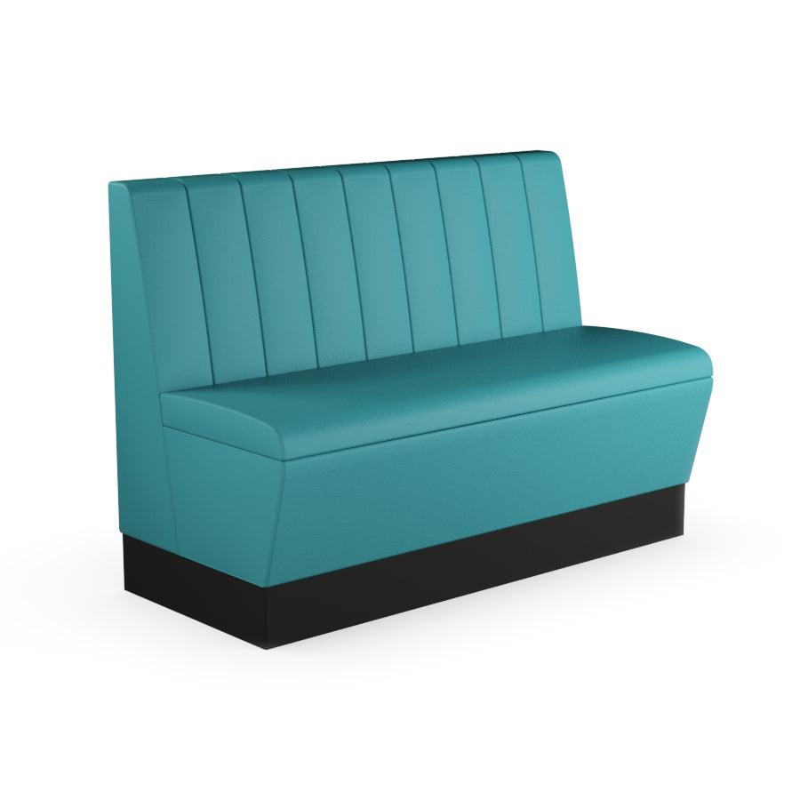 Fluted Straight Booth Seat - 1200mm Medium Unit