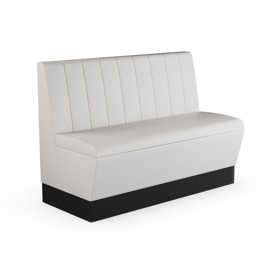 Fluted Straight Booth Seat - 1200mm Medium Unit
