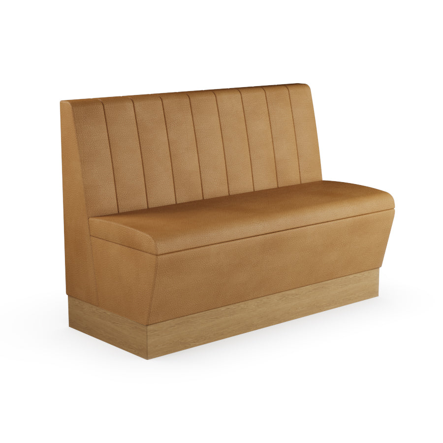 Fluted Straight Booth Seat - 1200mm Medium Unit
