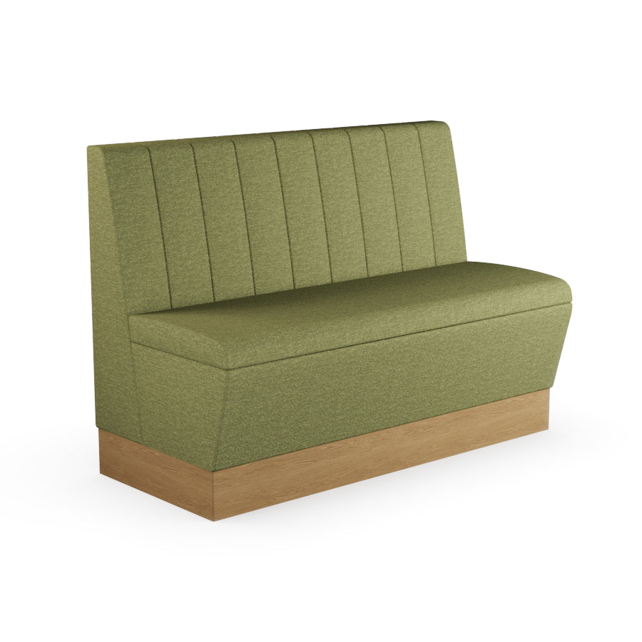 Fluted Straight Booth Seat - 1200mm Medium Unit