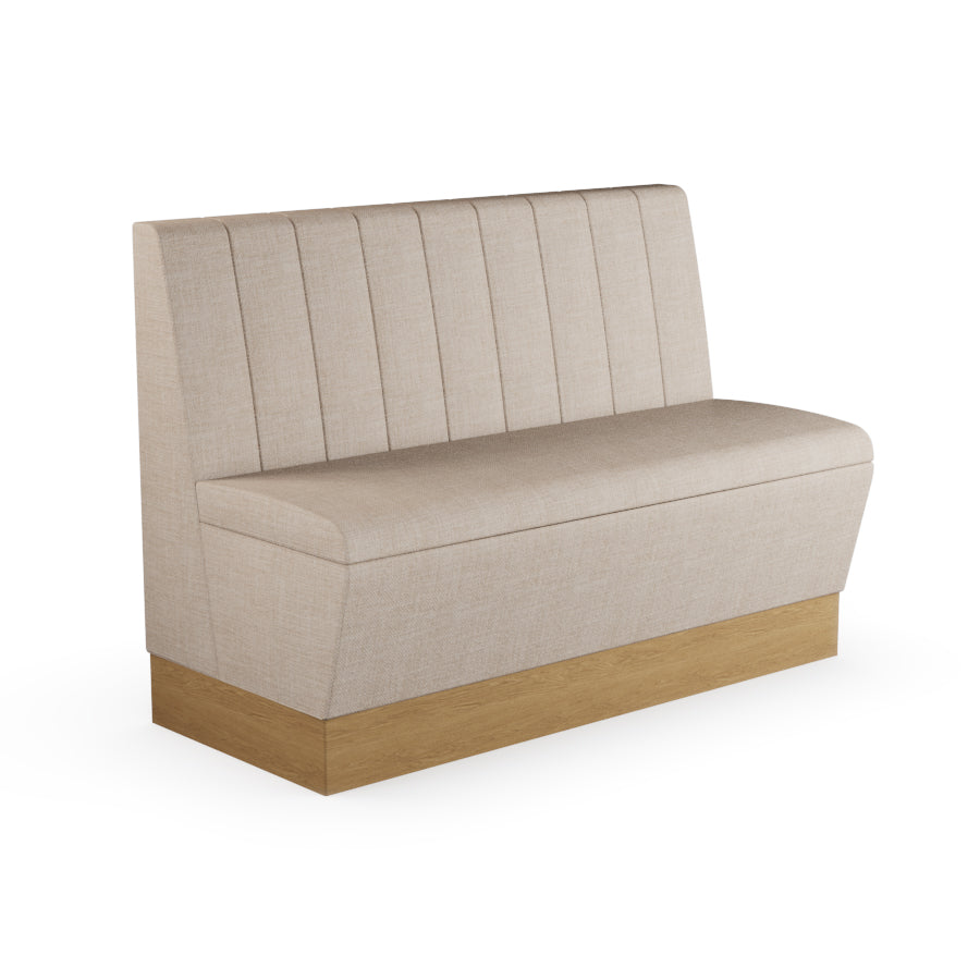 Fluted Straight Booth Seat - 1200mm Medium Unit