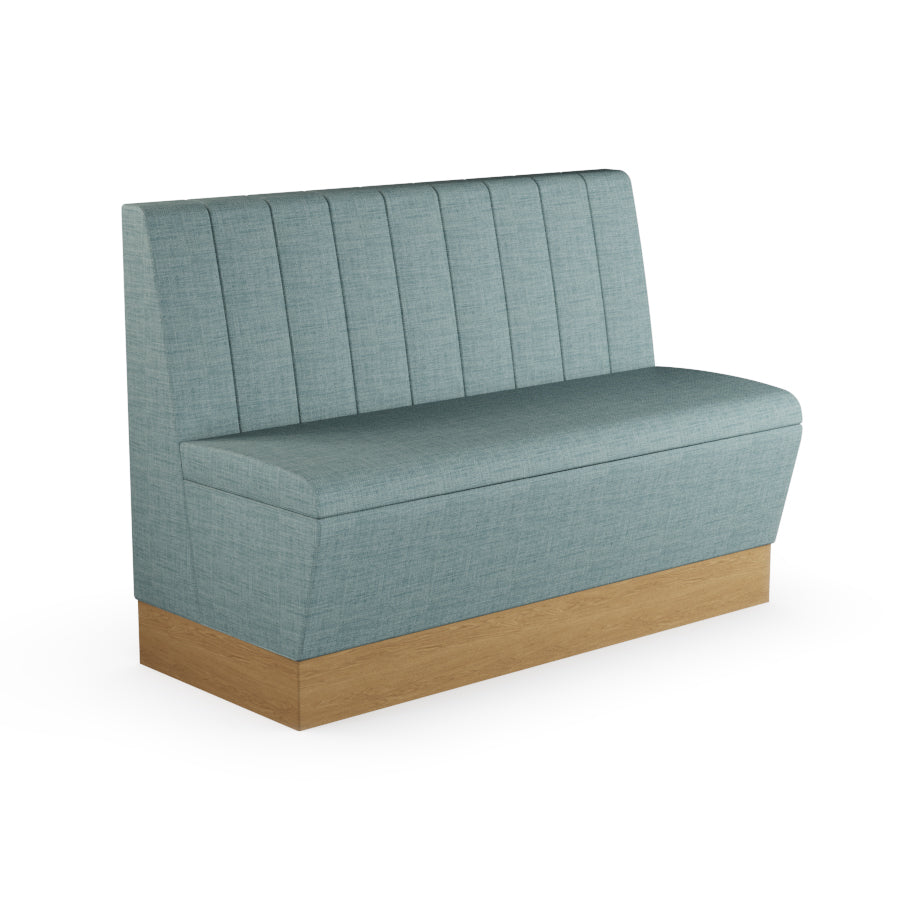 Fluted Straight Booth Seat - 1200mm Medium Unit