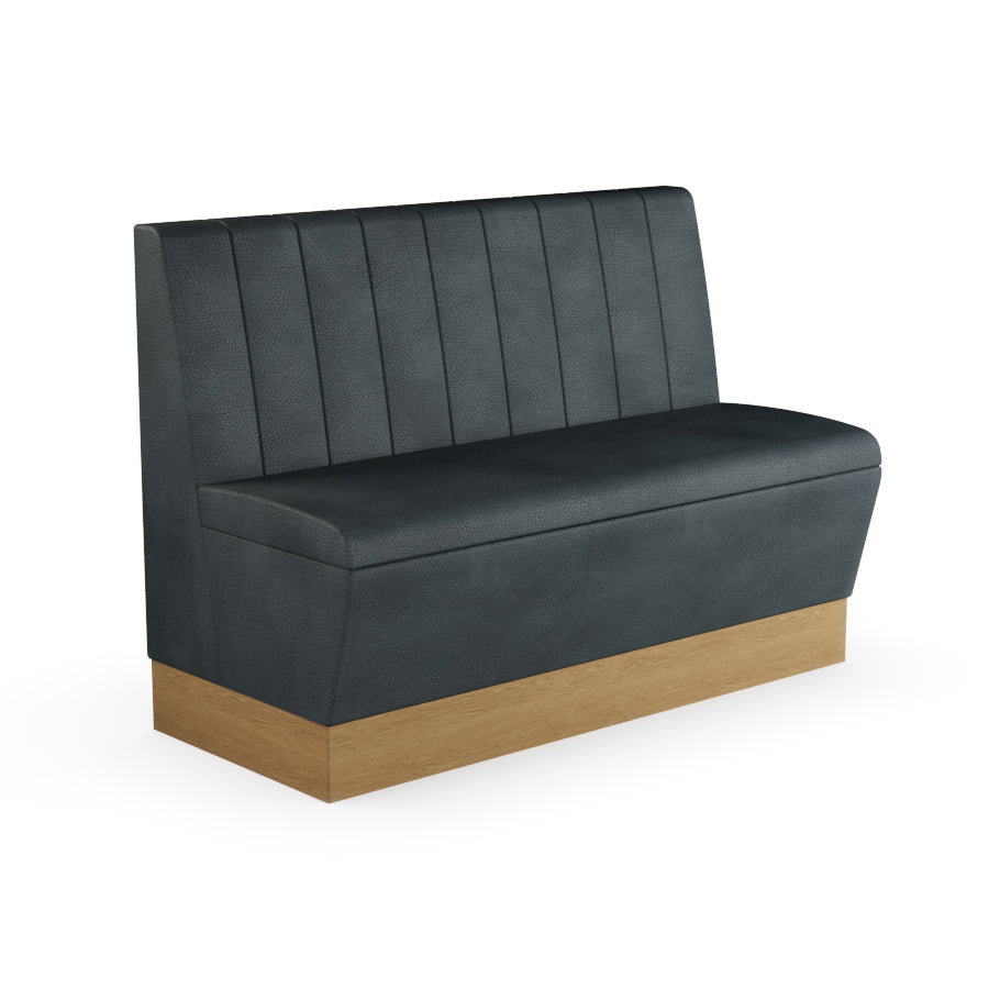 Fluted Straight Booth Seat - 1200mm Medium Unit