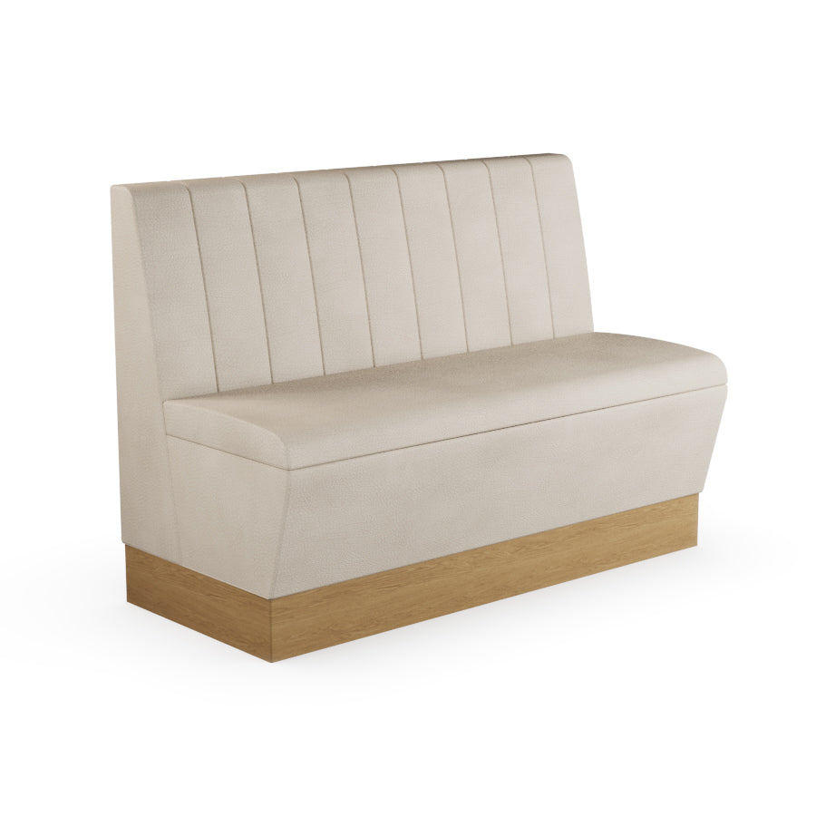 Fluted Straight Booth Seat - 1200mm Medium Unit