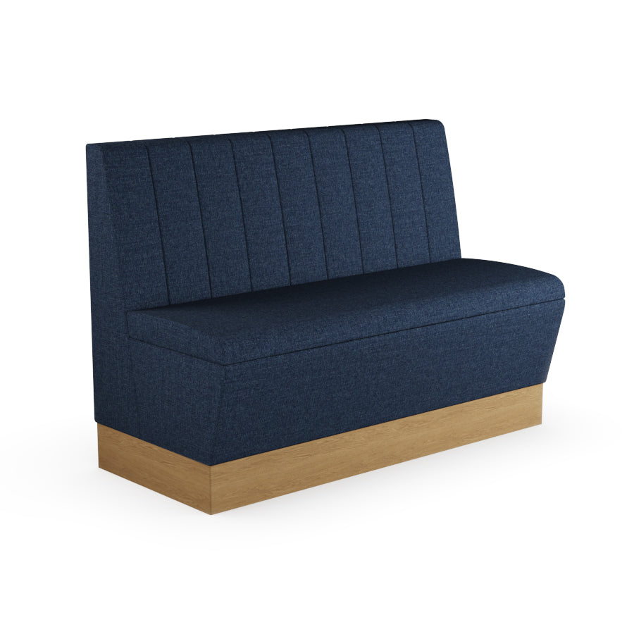 Fluted Straight Booth Seat - 1200mm Medium Unit