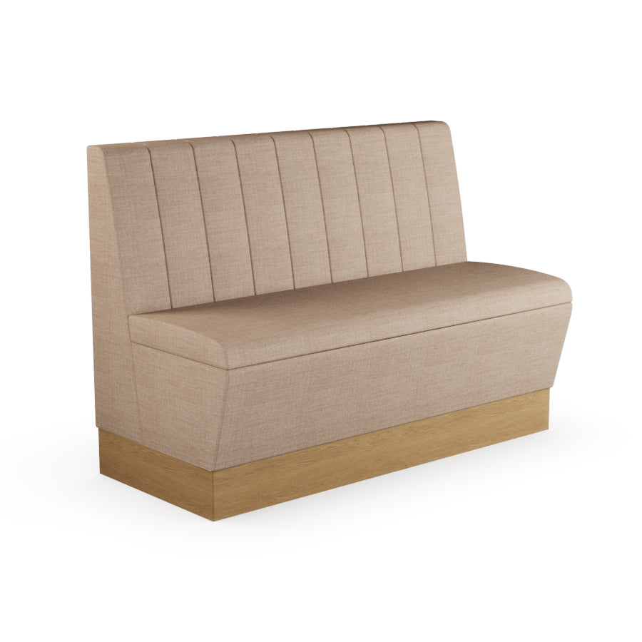 Fluted Straight Booth Seat - 1200mm Medium Unit