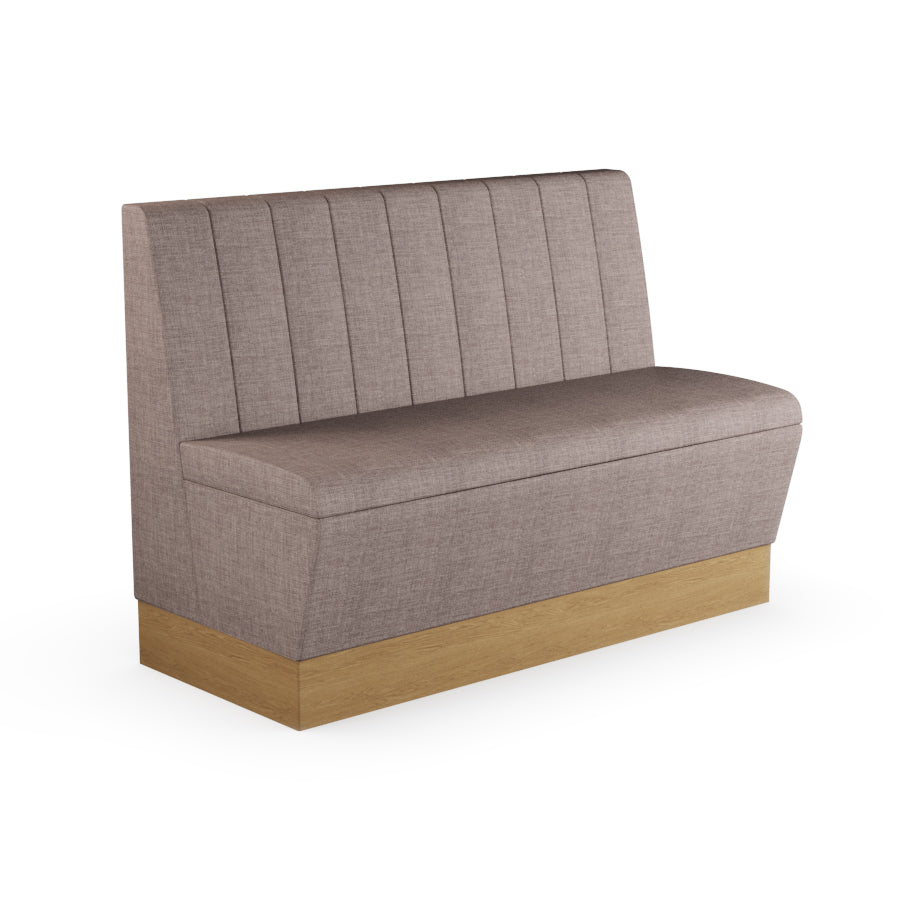 Fluted Straight Booth Seat - 1200mm Medium Unit