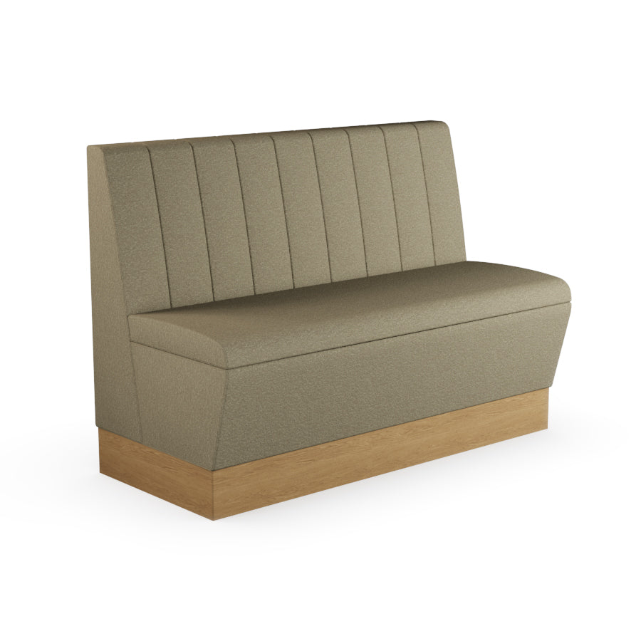 Fluted Straight Booth Seat - 1200mm Medium Unit
