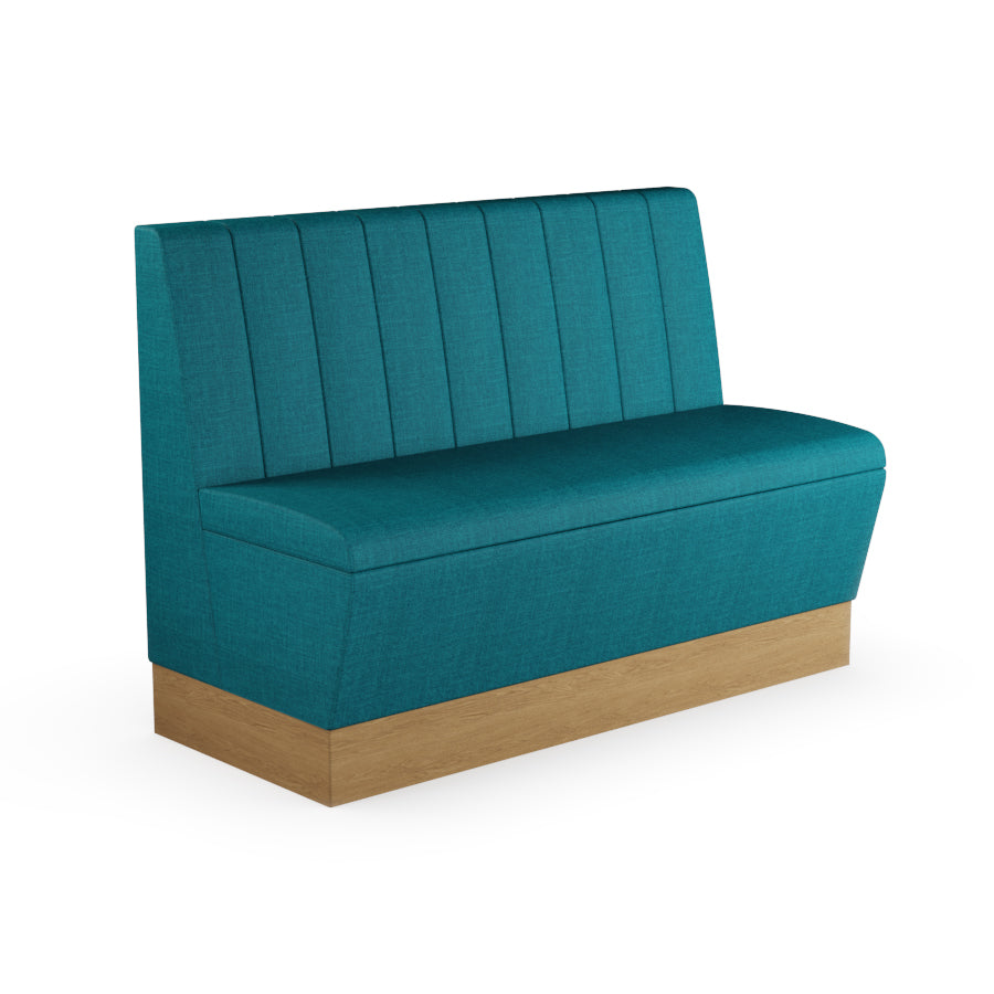 Fluted Straight Booth Seat - 1200mm Medium Unit
