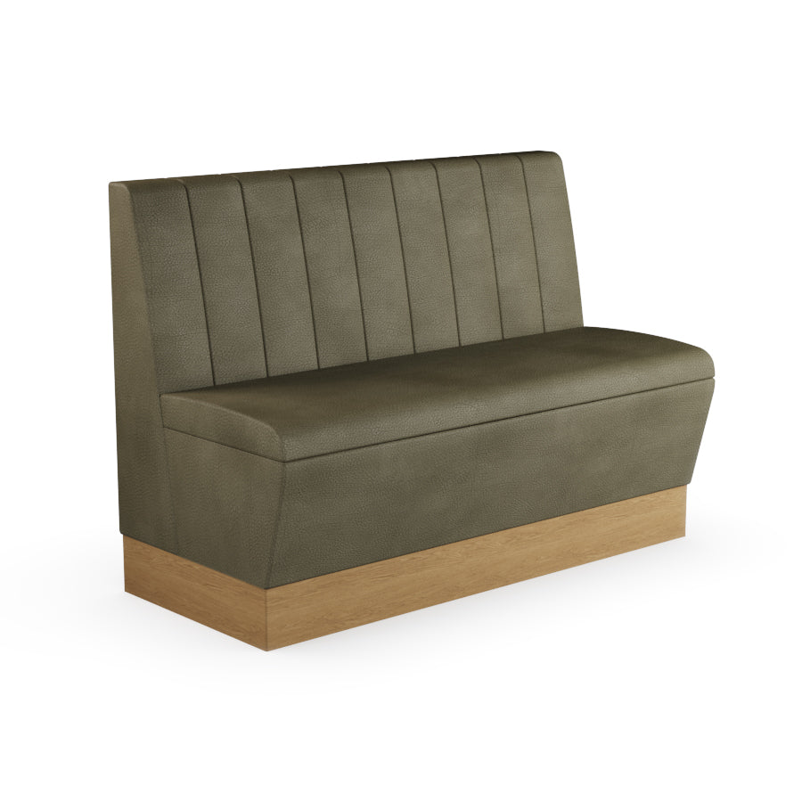 Fluted Straight Booth Seat - 1200mm Medium Unit