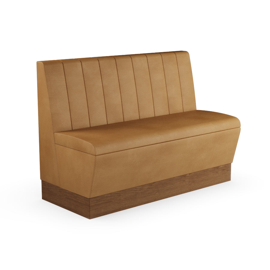 Fluted Straight Booth Seat - 1200mm Medium Unit