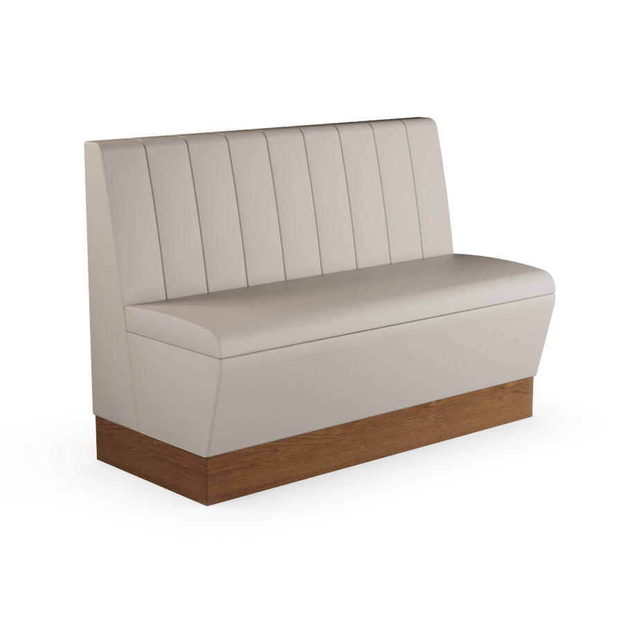 Fluted Straight Booth Seat - 1200mm Medium Unit