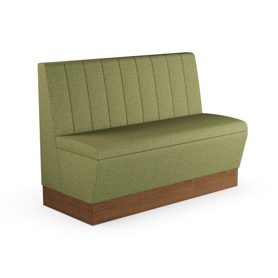 Fluted Straight Booth Seat - 1200mm Medium Unit