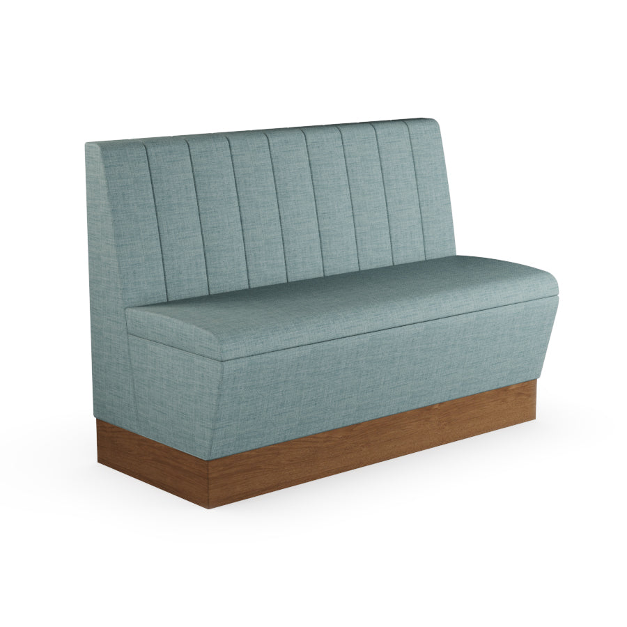Fluted Straight Booth Seat - 1200mm Medium Unit