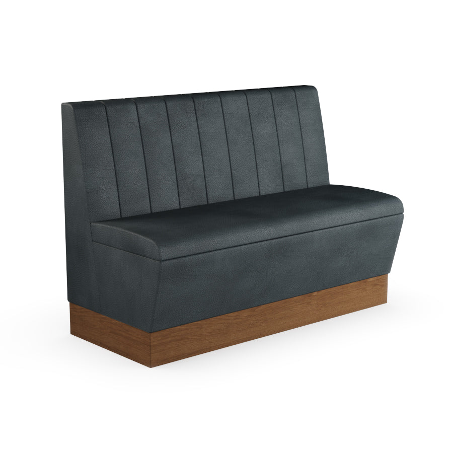 Fluted Straight Booth Seat - 1200mm Medium Unit
